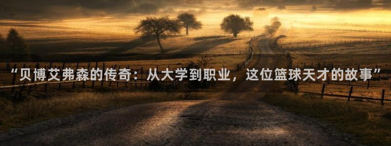 门徒娱乐注册入口与教程：“贝博艾弗森的传奇：从大学到职业，这位篮球天才的故事”